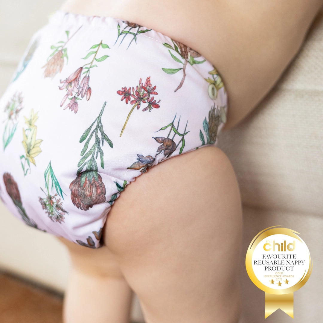 Antique Garden Reusable Cloth Nappy