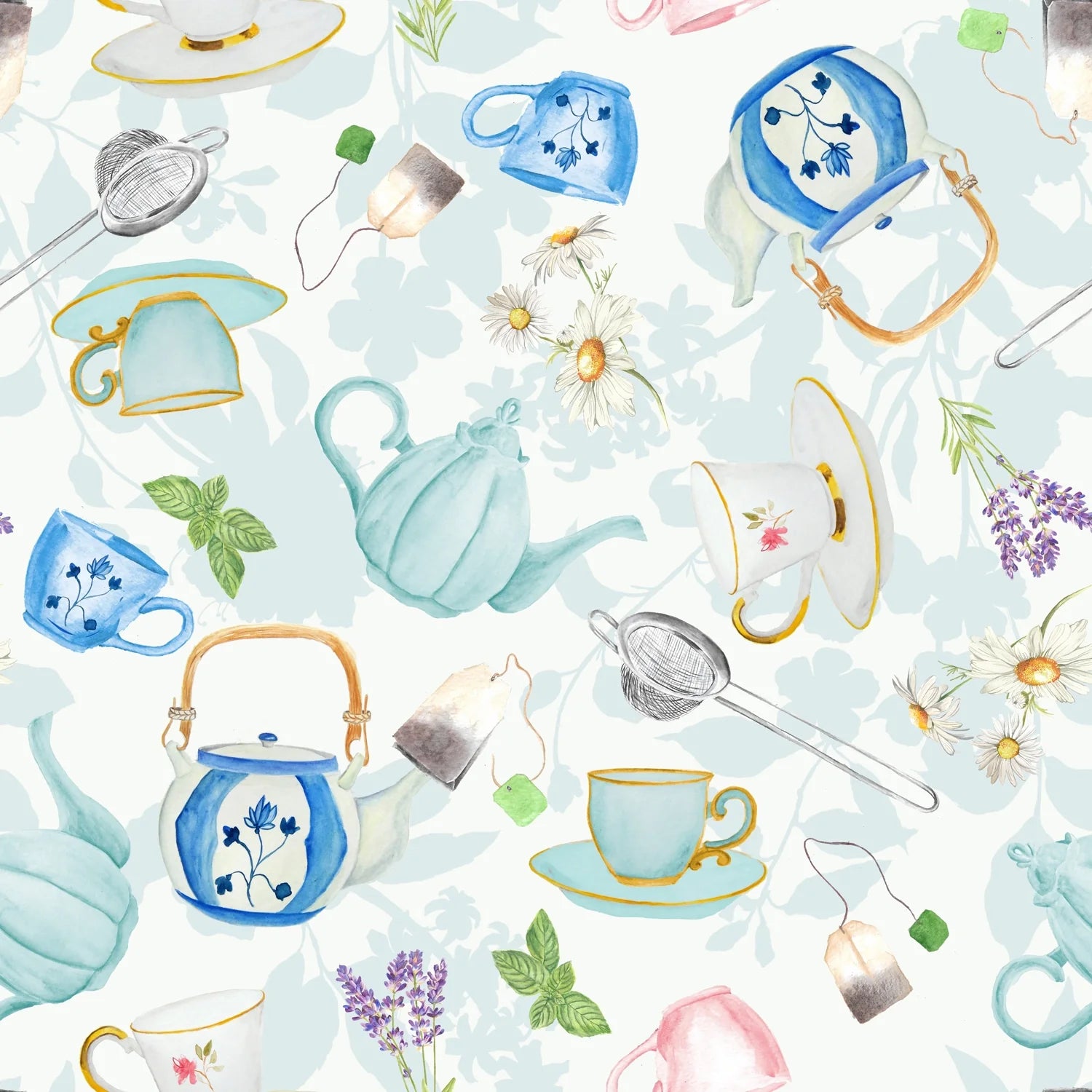 Tea Time Reusable Cloth Nappy