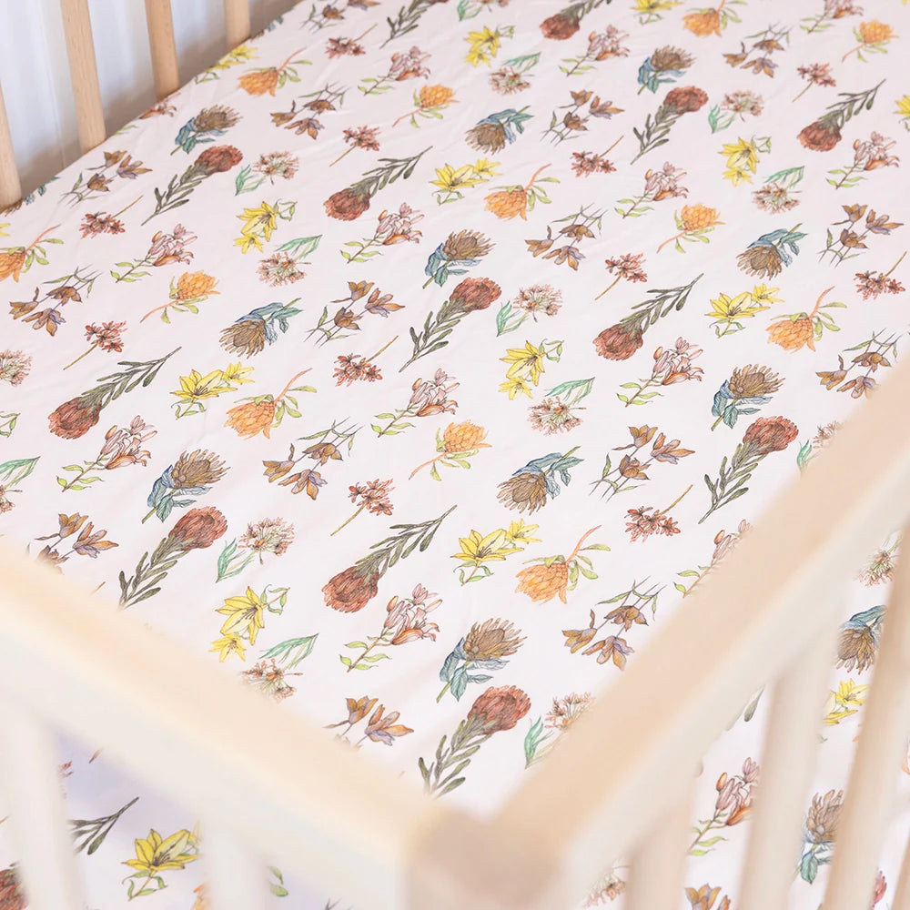 Antique Garden Fitted Cot Sheet