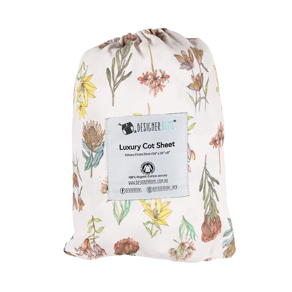 Antique Garden Fitted Cot Sheet
