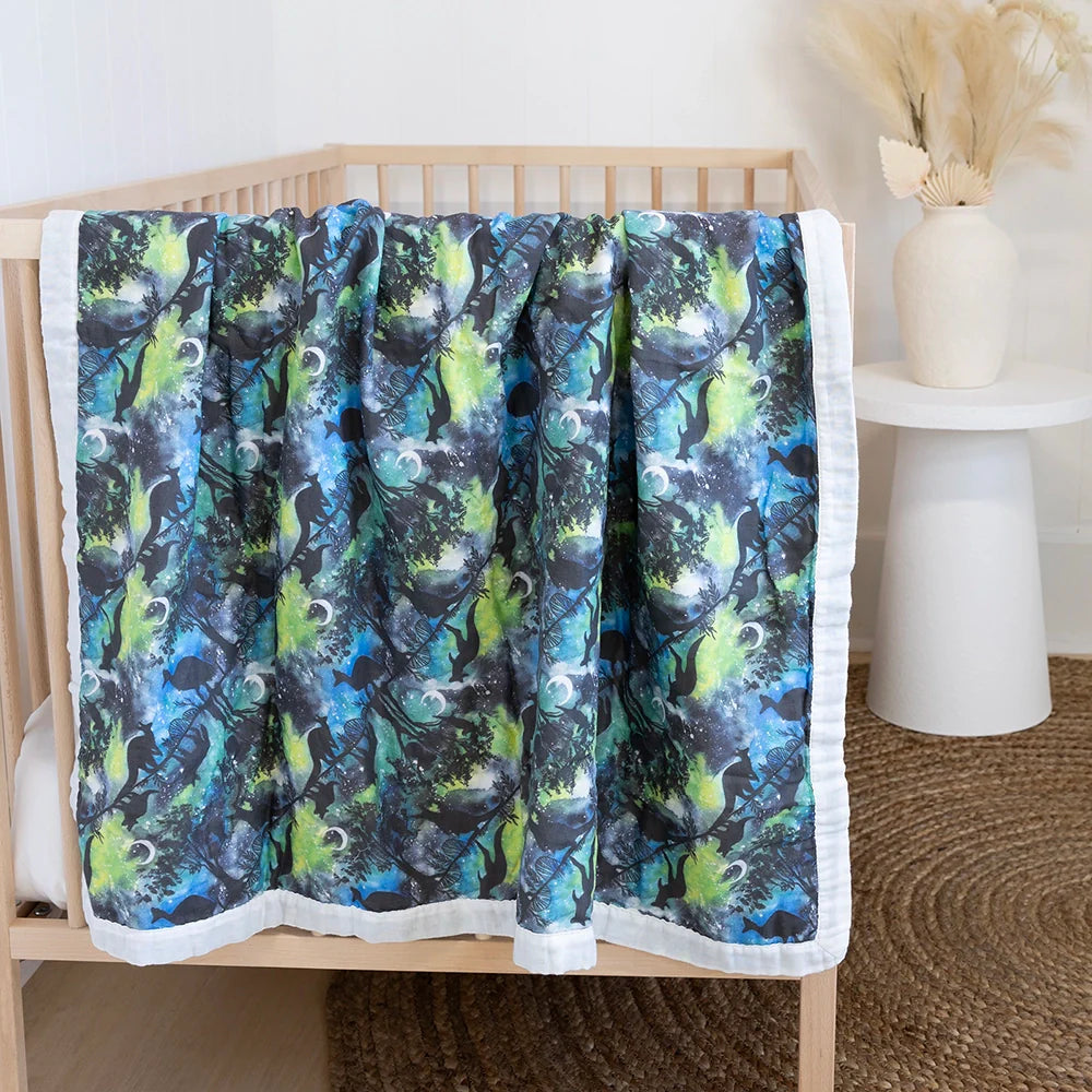 Aurora Australis Baby Bassinet Blanket