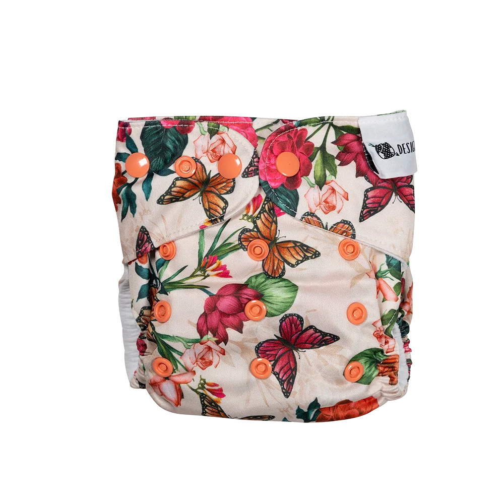 Butterfly Grove Reusable Cloth Nappy