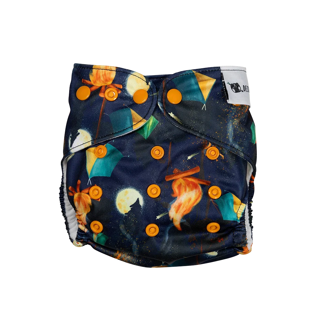 Campfire Crackle Reusable Cloth Nappy