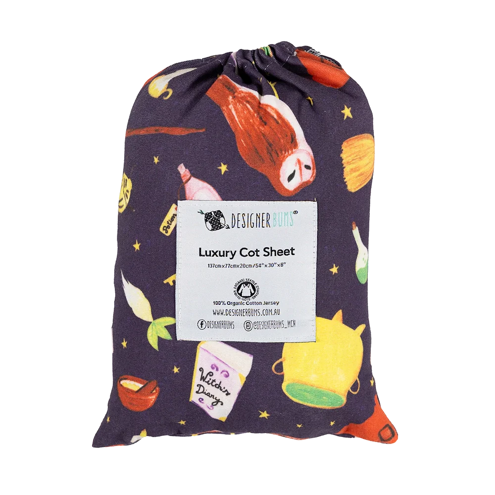 Charms and Potions Fitted Cot Sheet