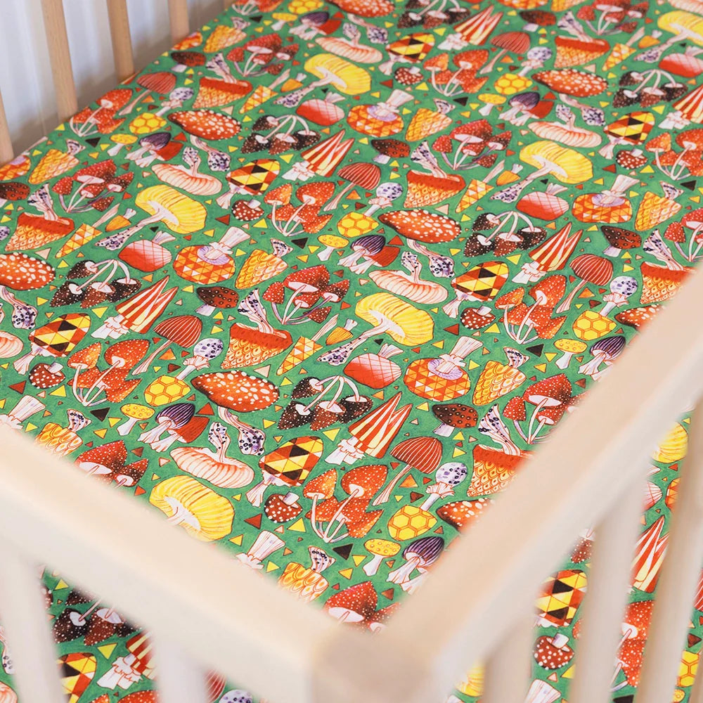 Emerald Wonderland Fitted Cot Sheet