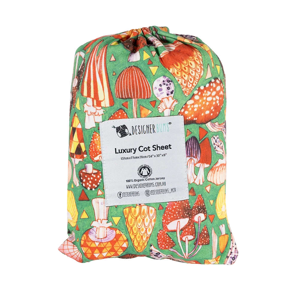 Emerald Wonderland Fitted Cot Sheet