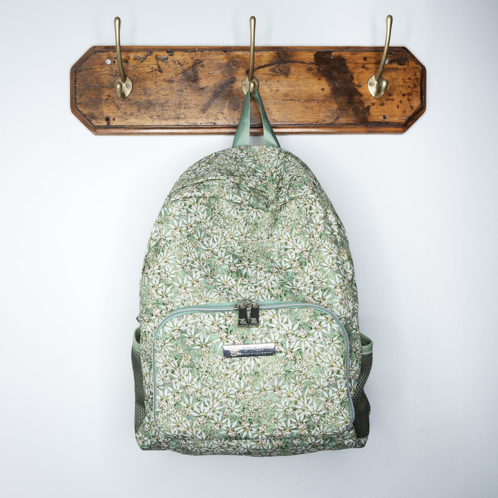 Flannel Flowers Foldable Backpack - SECONDS