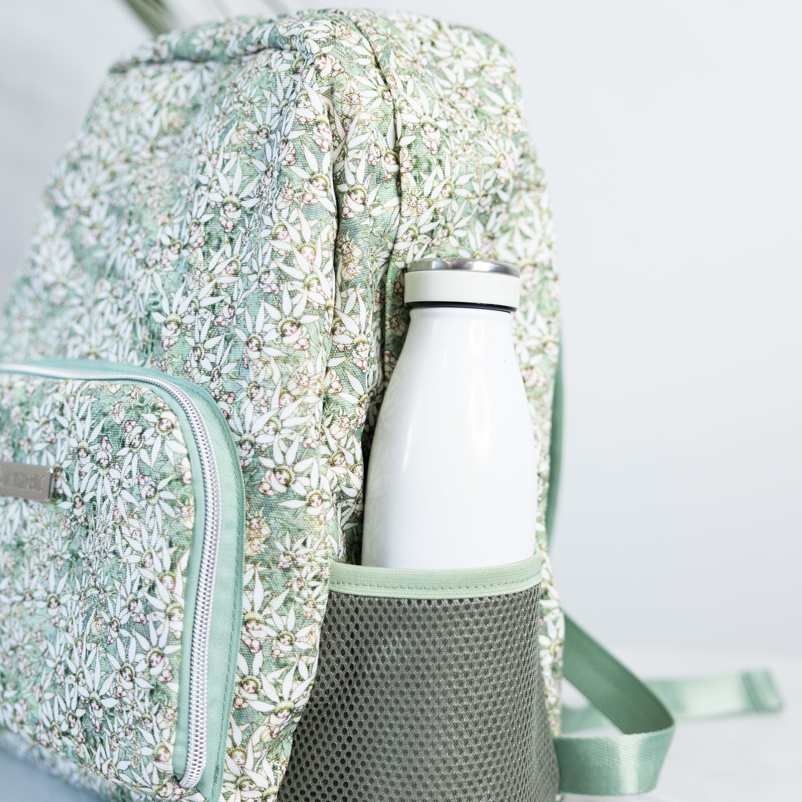 Flannel Flowers Foldable Backpack - SECONDS