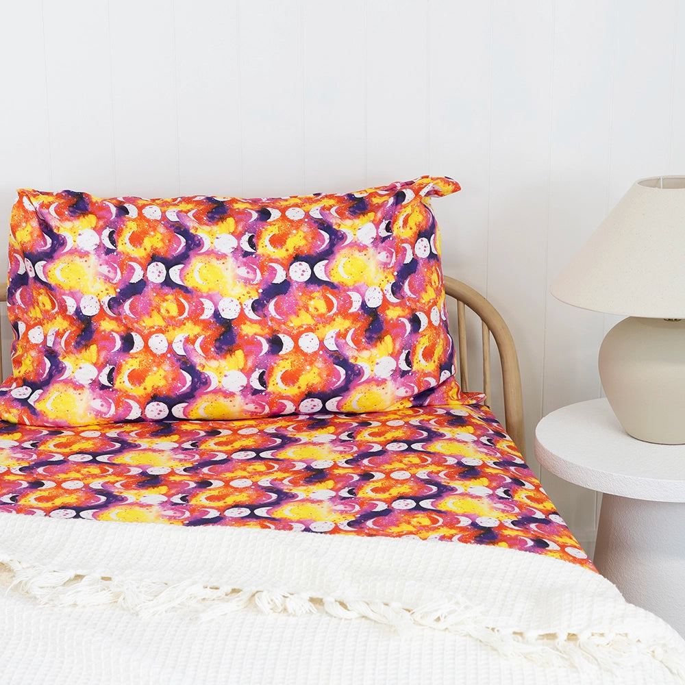 Sunset Moon Single Fitted Sheet