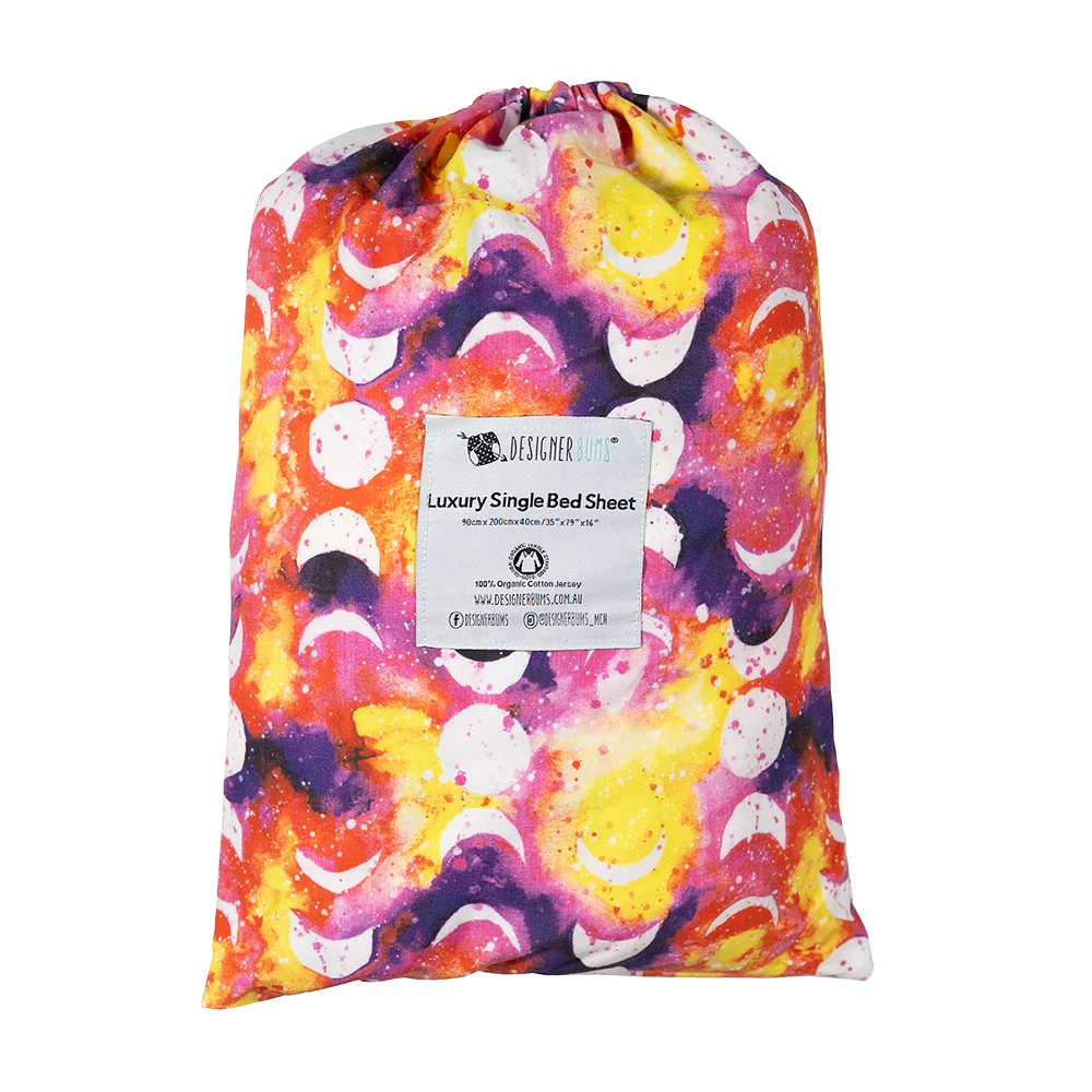 Sunset Moon Single Fitted Sheet