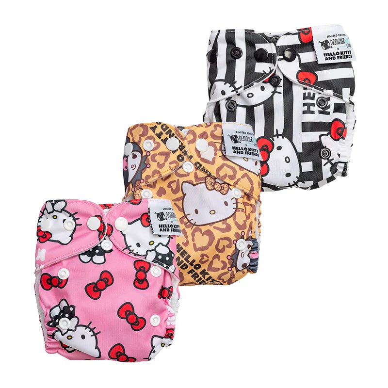 Hello Kitty Reusable Cloth Nappy Trial Pack - Newborn - Iconic