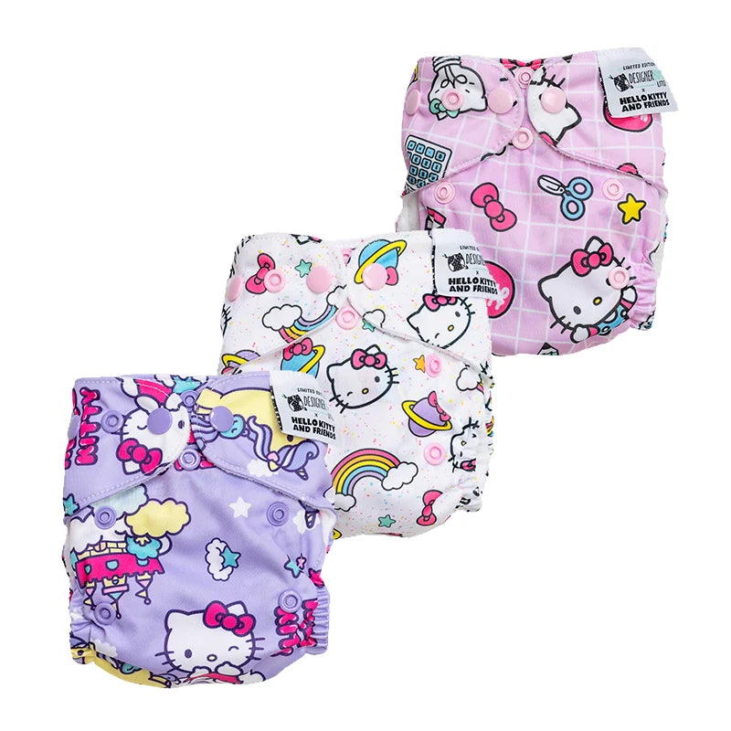 Hello Kitty Reusable Cloth Nappy Trial Pack - Newborn - Kawaii