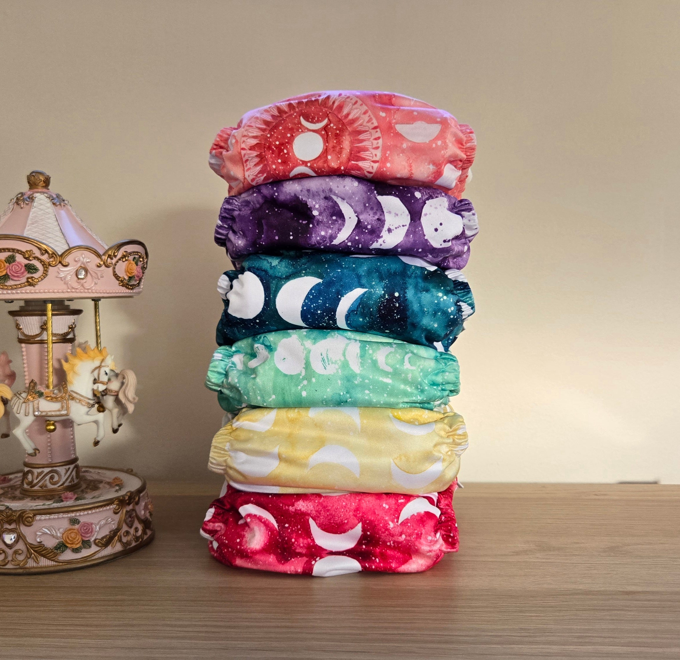 Rainbow Stack of Nappies