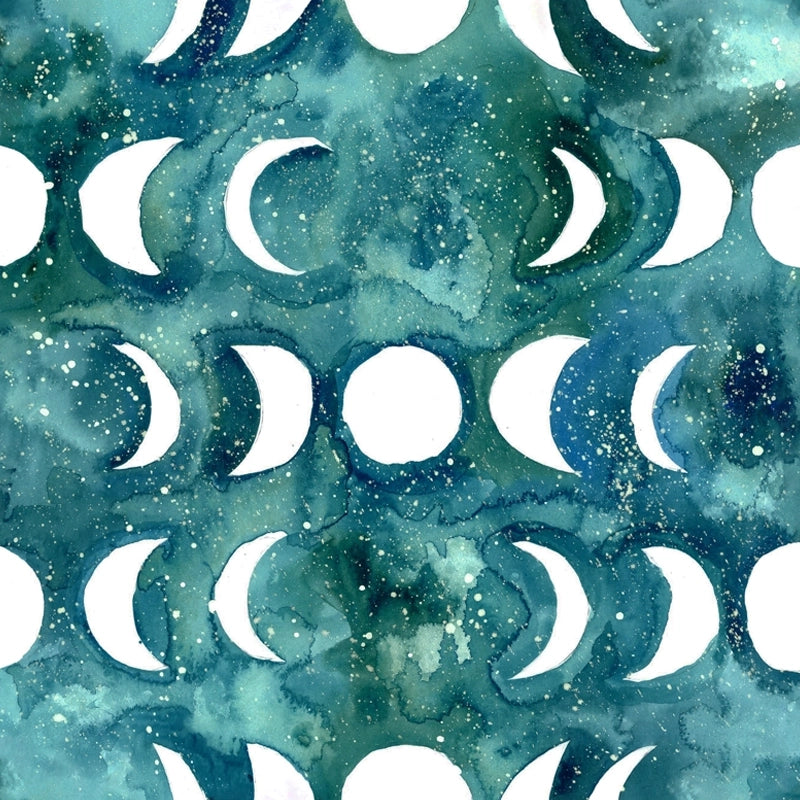 Transformative Teal Moon Wet Bag