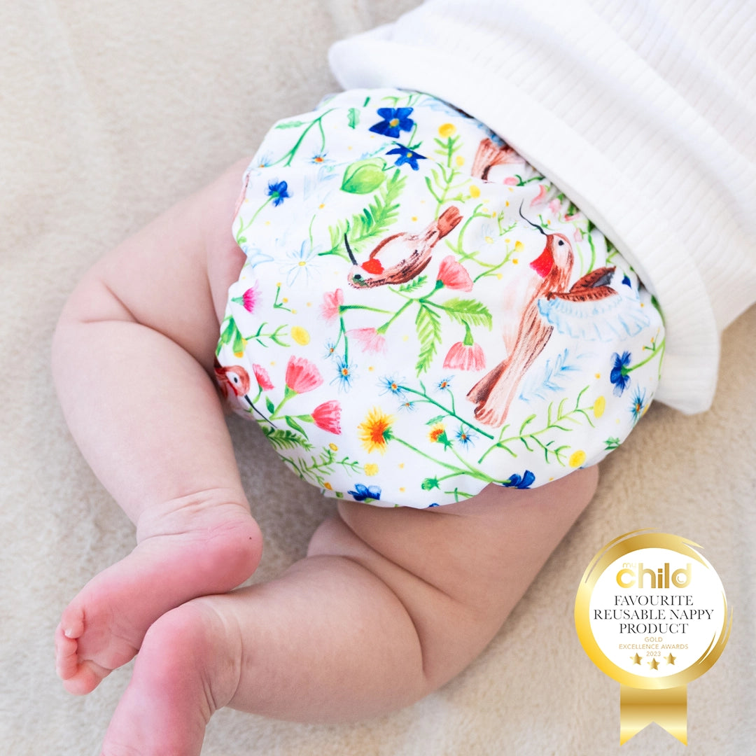 Wild Hummingbird Reusable Cloth Nappy