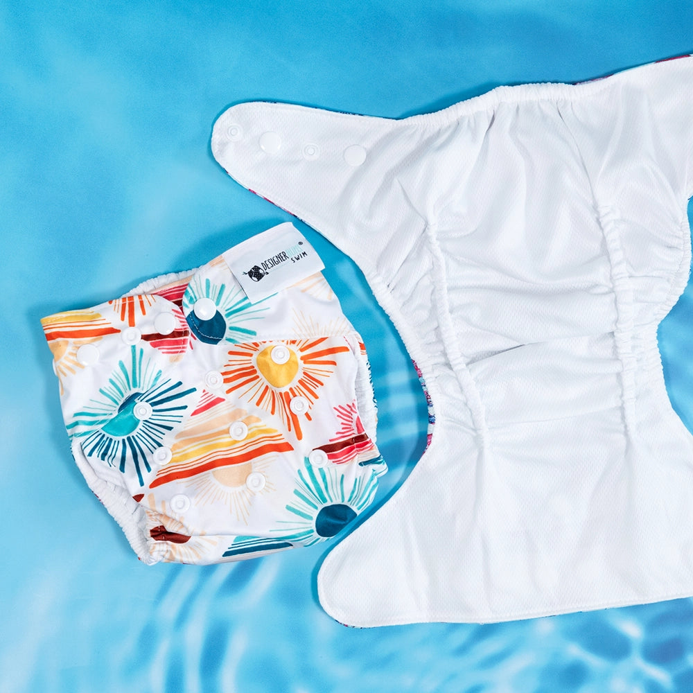 Summer Sunsets Swim Nappy