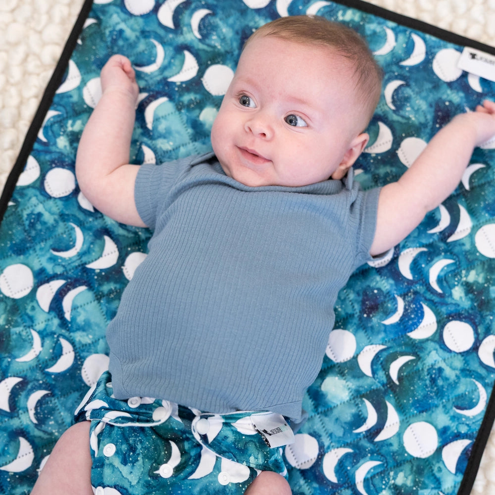 Transformative Teal Moon Change Mat