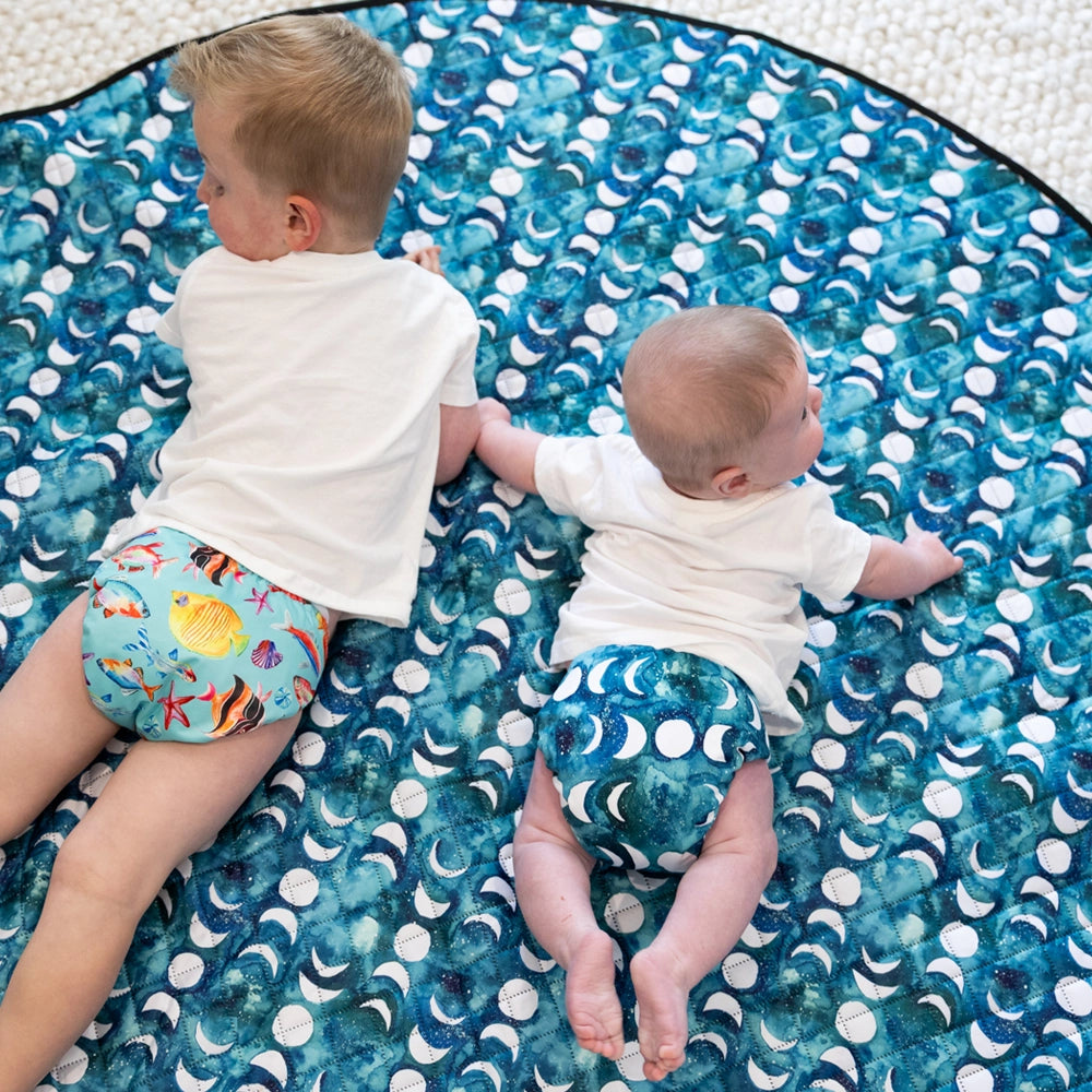 Transformative Teal Moon Play Mat