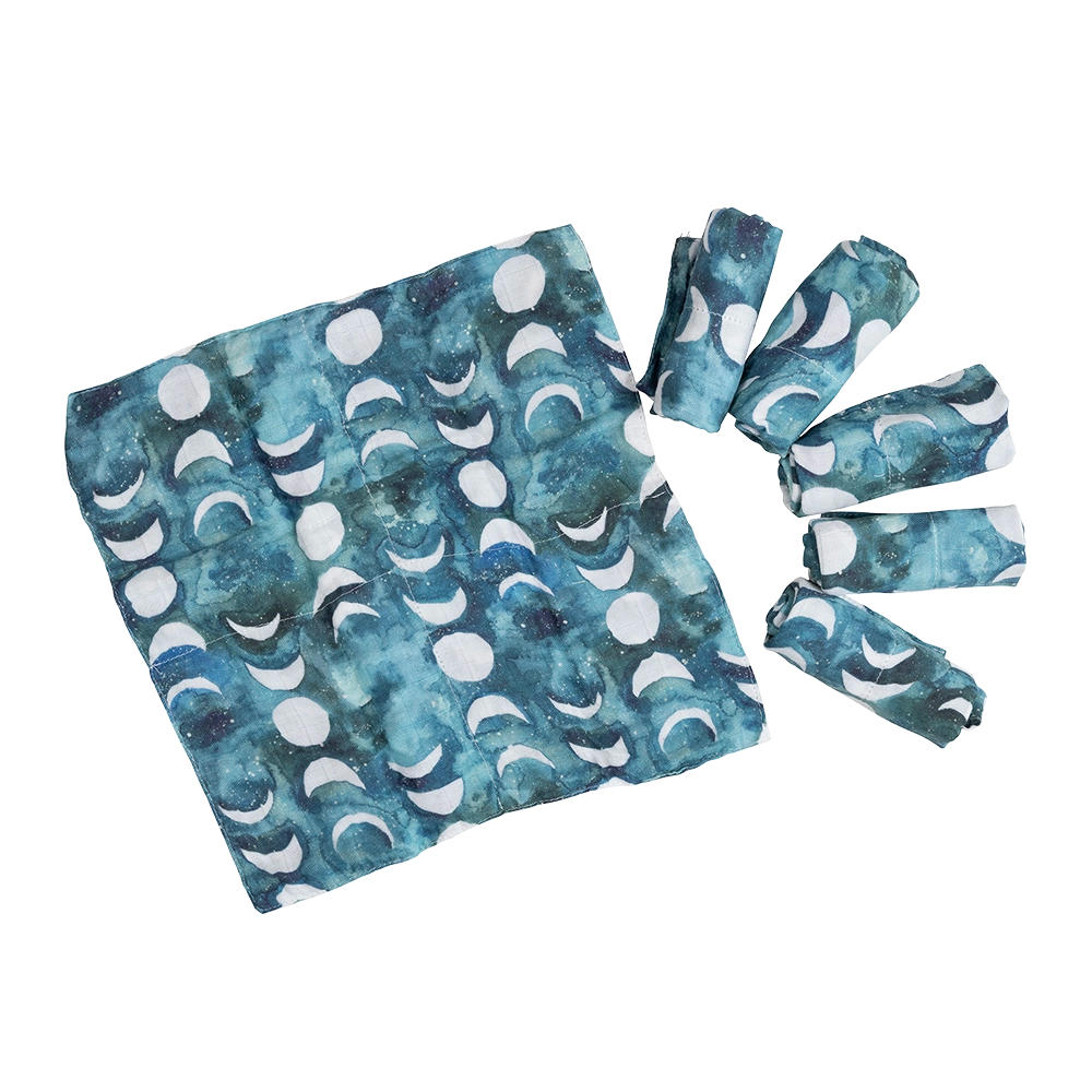 Transformative Teal Moon Cloth Wipes