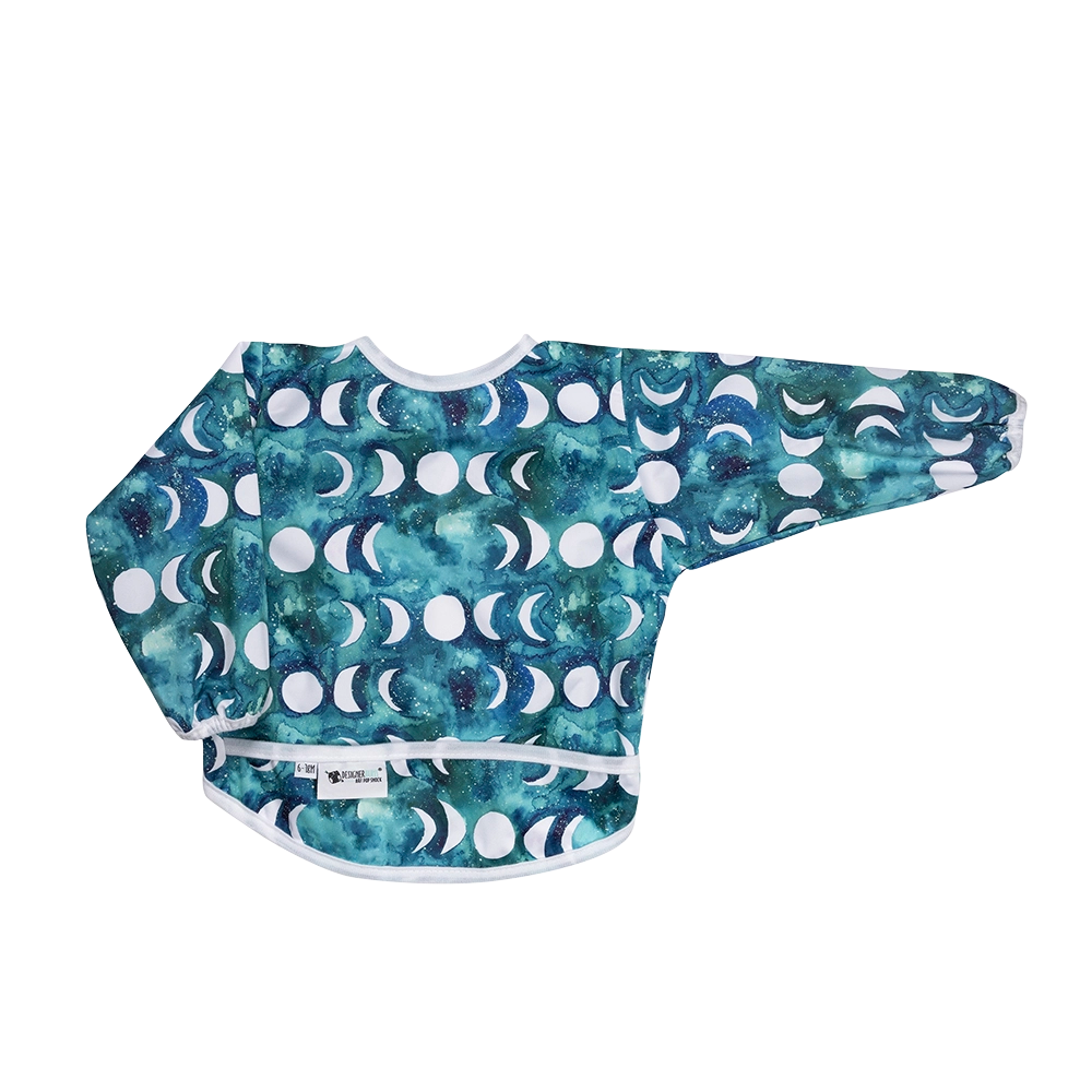 Transformative Teal Moon Baby Smock