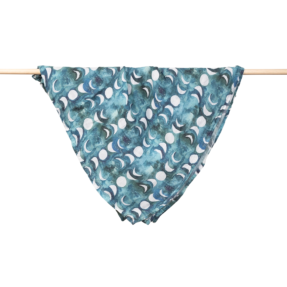 Transformative Teal Moon Swaddle