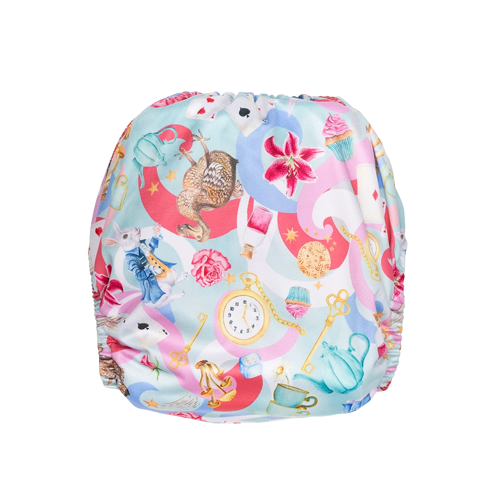 We're All Mad Here Reusable Cloth Nappy