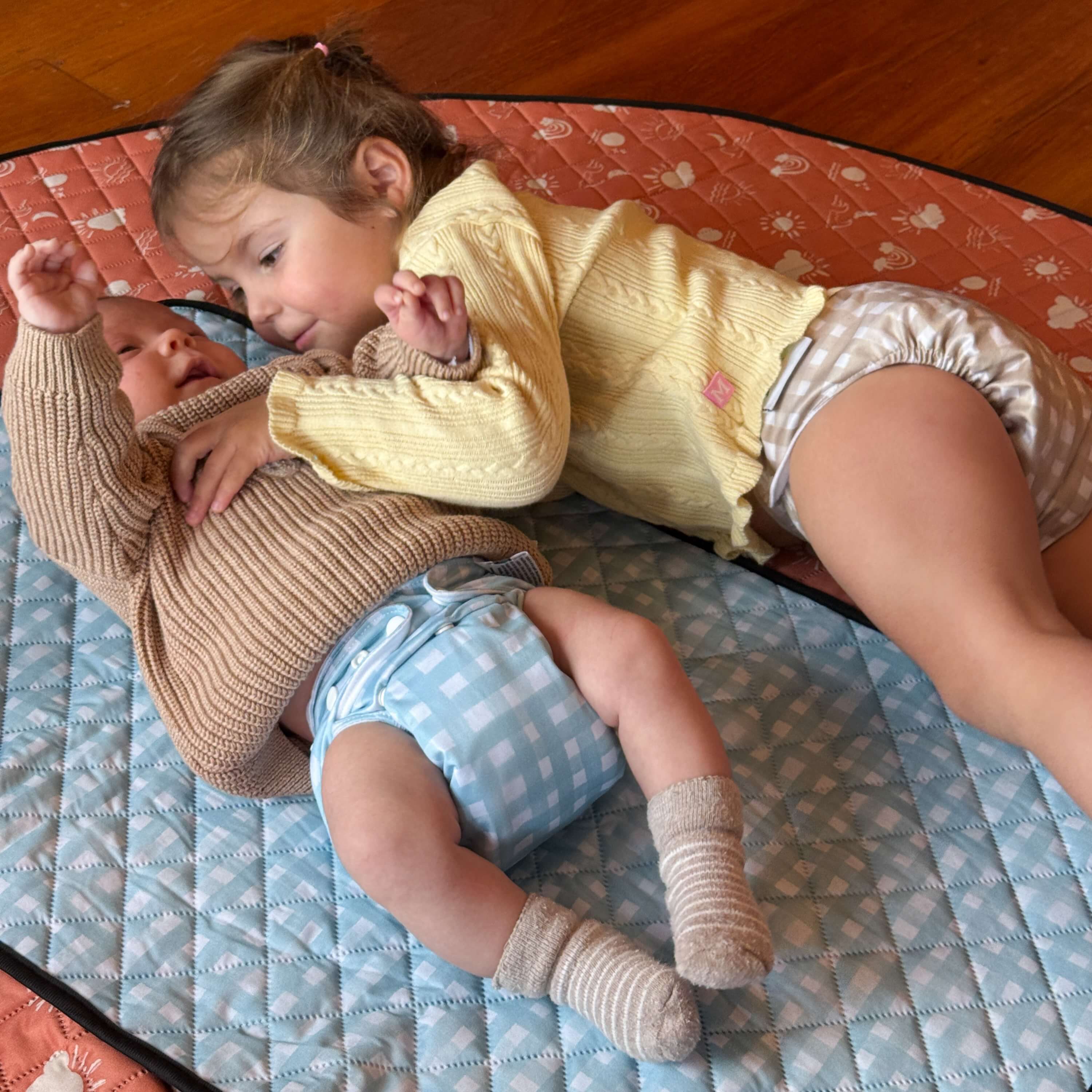 Baby Blue Little Cloth Nappy