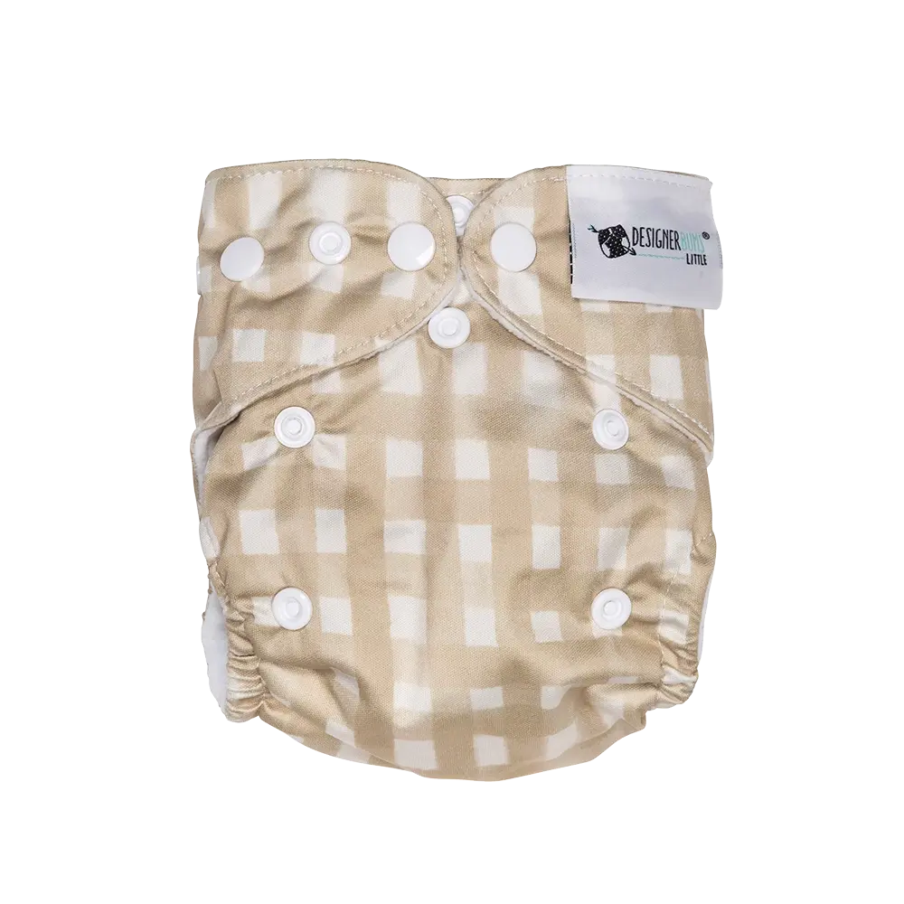Chocolate Checkers Little Cloth Nappy
