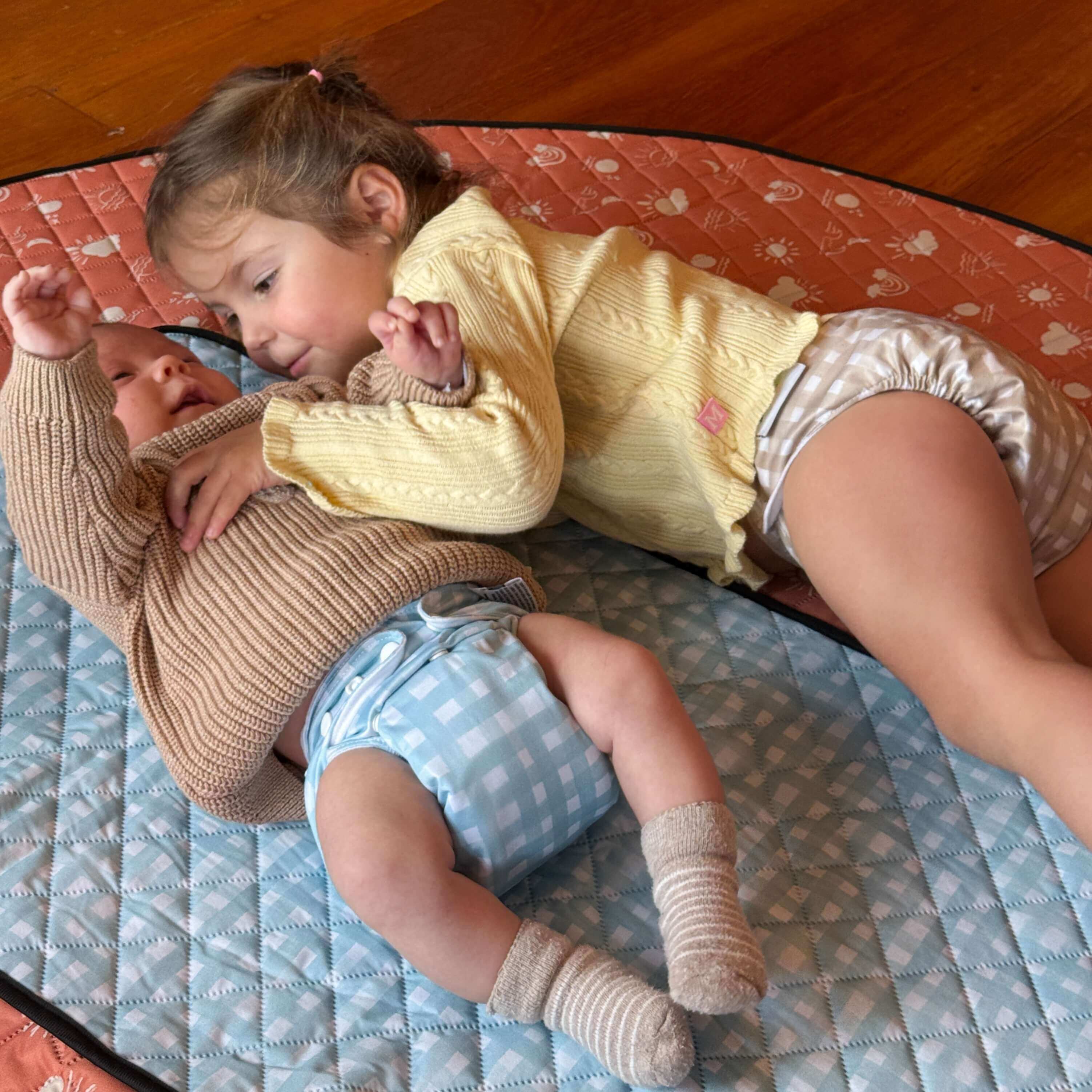 Chocolate Checkers Little Cloth Nappy