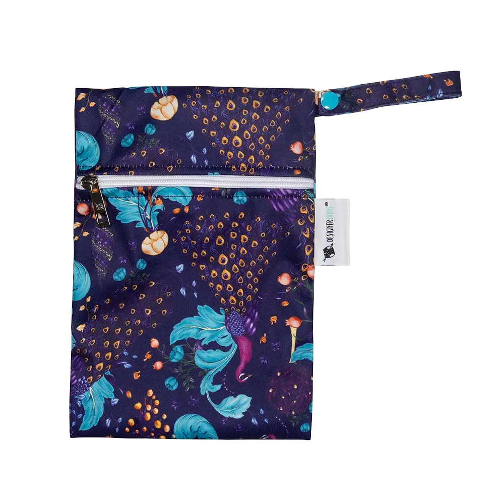 Indigo Plumes Mini Wet Bag