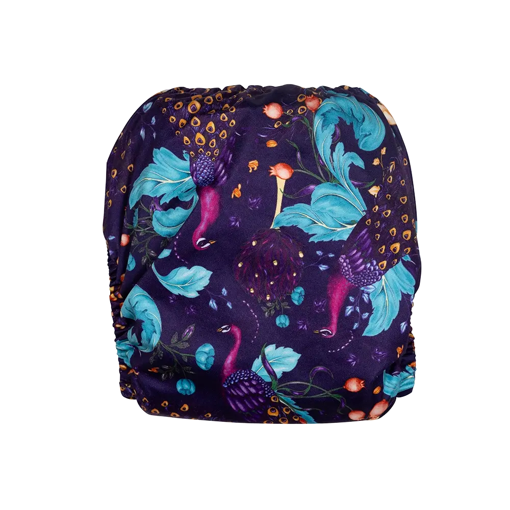 Indigo Plumes Reusable Cloth Nappy