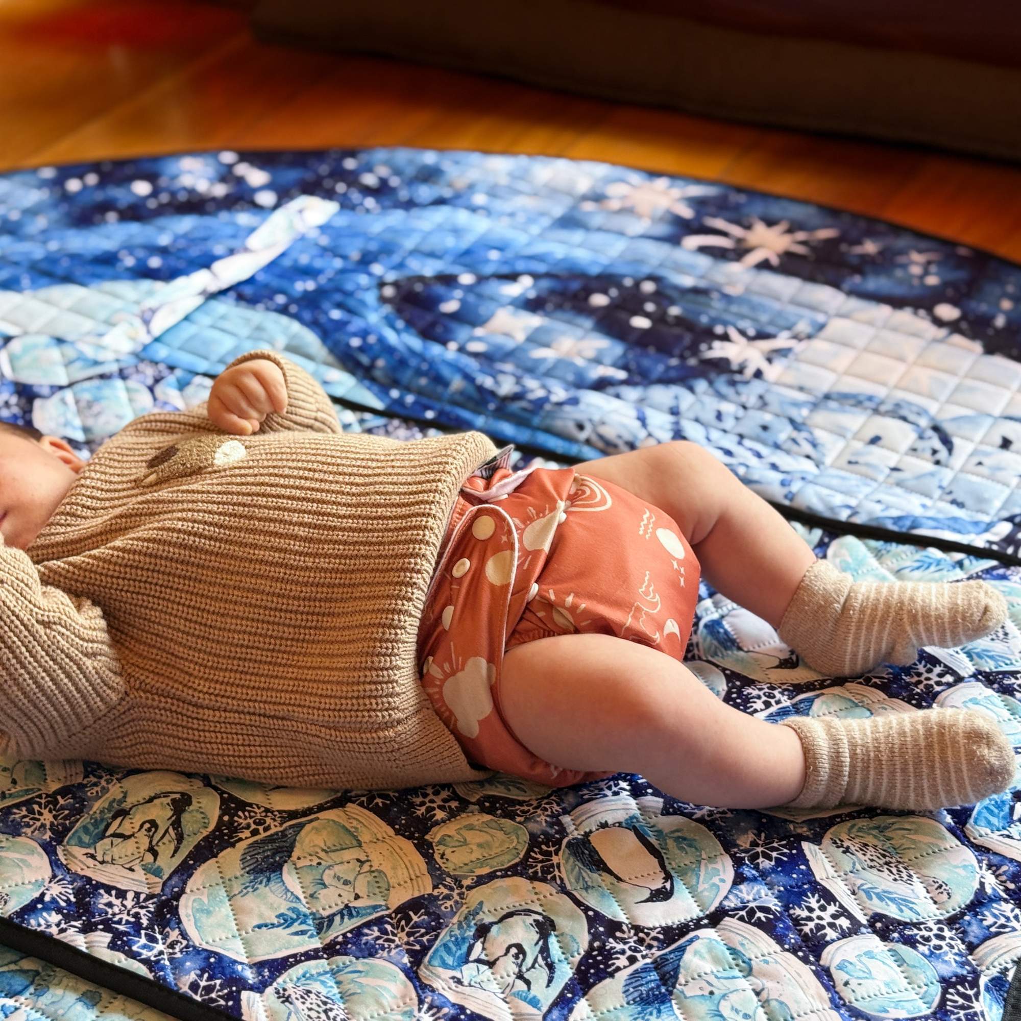 Terracotta Haze Large/Night Cloth Nappy