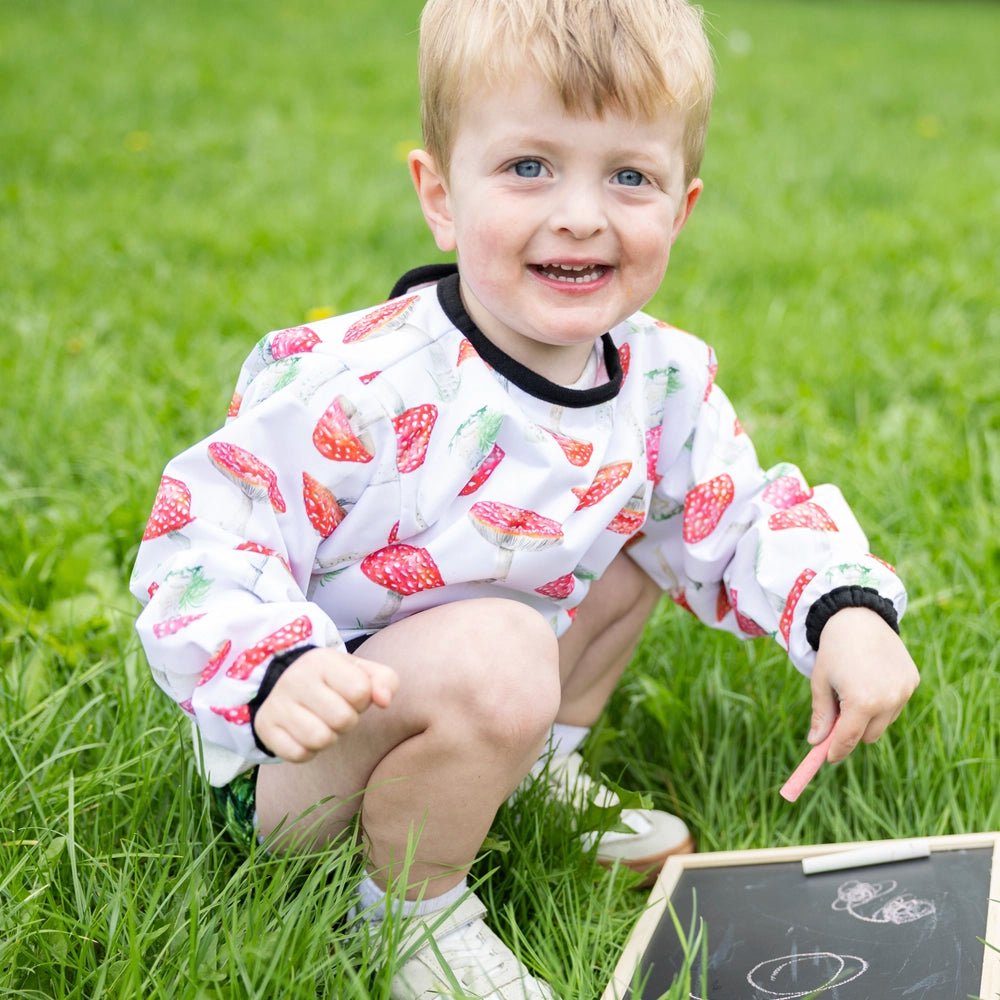 Red Caps Baby Smock.