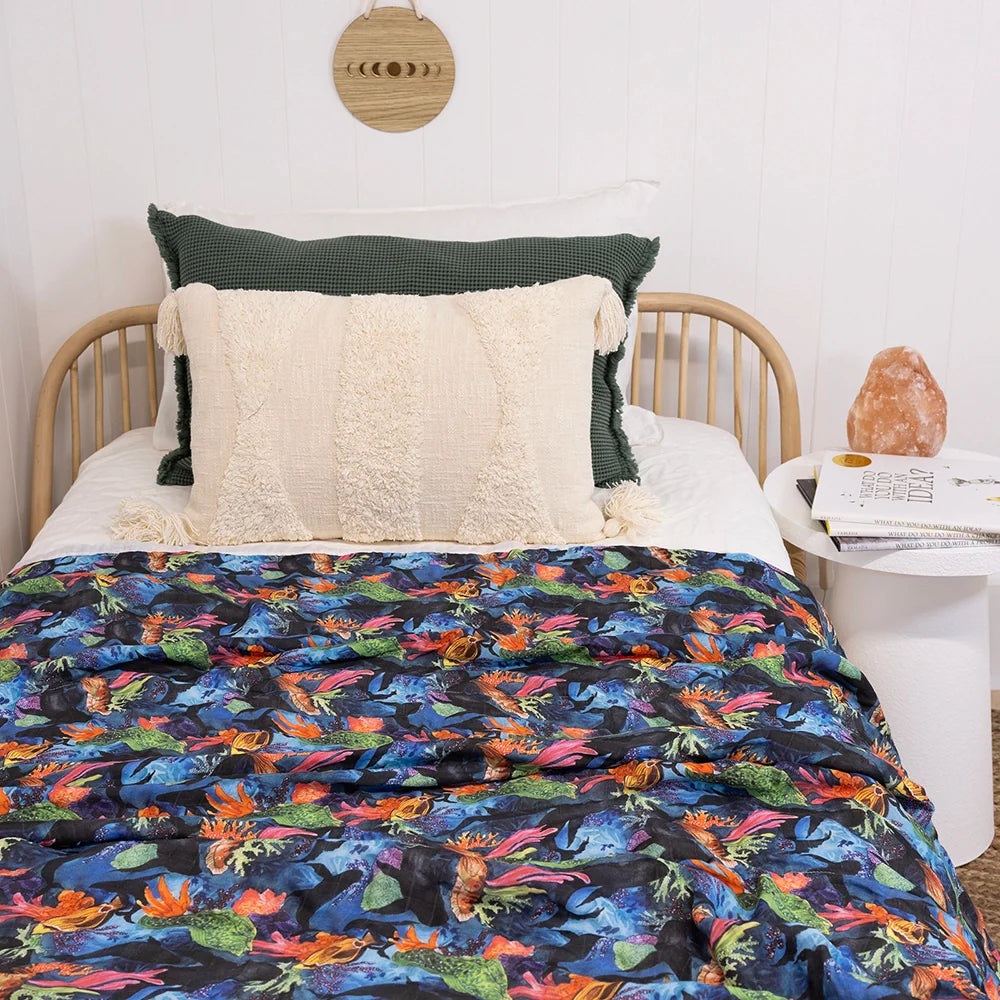 Sea Garden Single Blanket