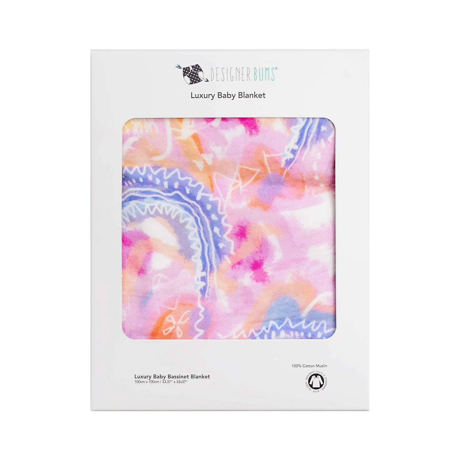 Abstract Dreaming Baby Bassinet Blanket
